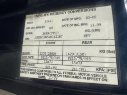 
										2000 Chevrolet Astro Regency Conversion Van full									